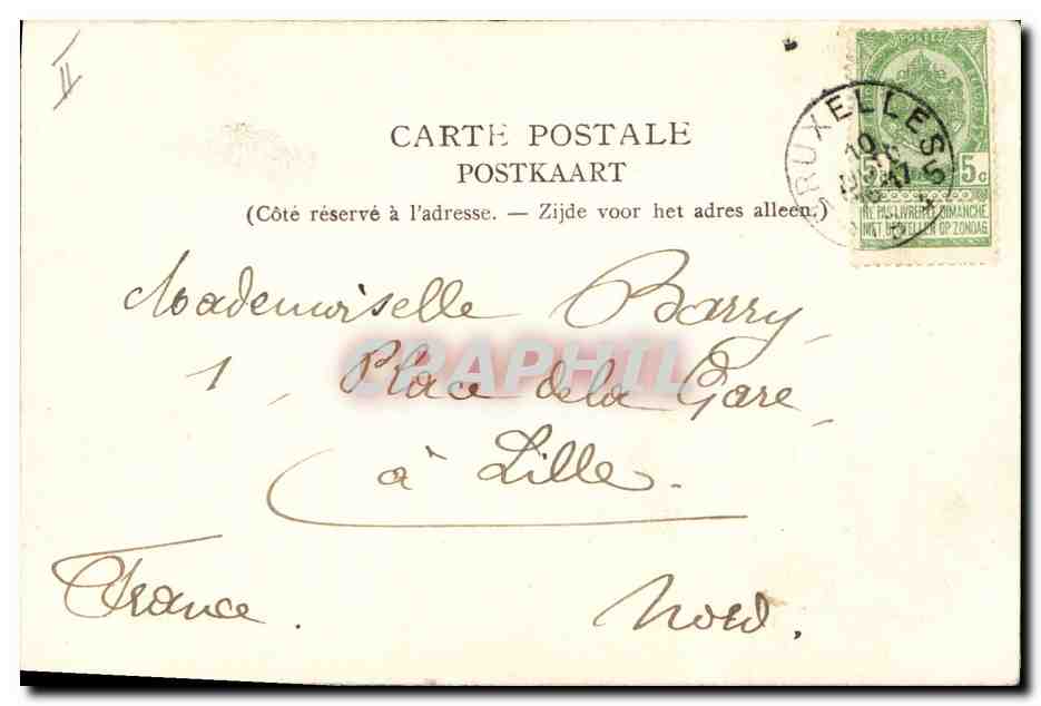 CPA Napoleon 1er Waterloo Monument des Francais Aigle  — Verso