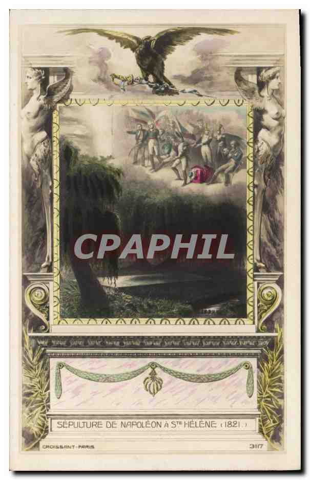 CPA Napoleon 1er Sepulture a Ste Helene 1821 Aigle 
