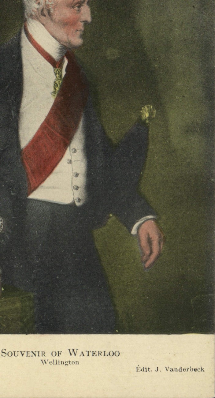 CPA Napoleon 1er Waterloo Wellington 
