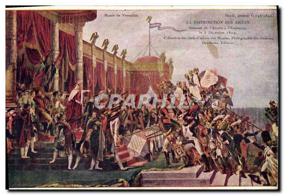 CPA Napoleon 1er Musee de Versailles La distribution des aigles 