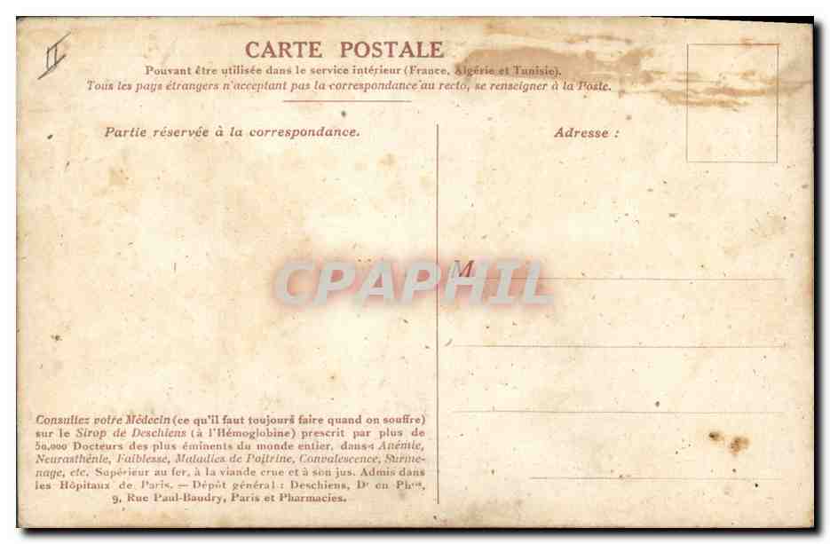 CPA Napoleon 1er Musee de Versailles La distribution des aigles  — Rückseite