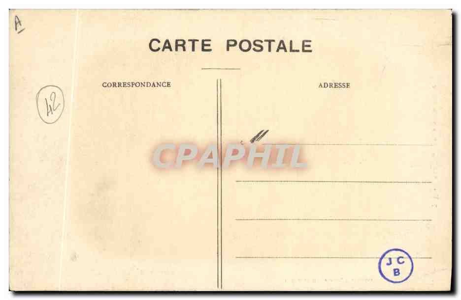 CPA Dolmen Menhir Carnac Le geant du Menec Folklore — Verso