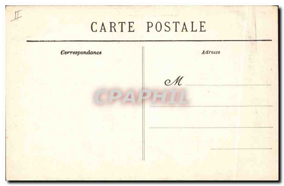 CPA Dolmen Menhir Beg meil le menhir du semaphore Folklore Beg-meil — Verso