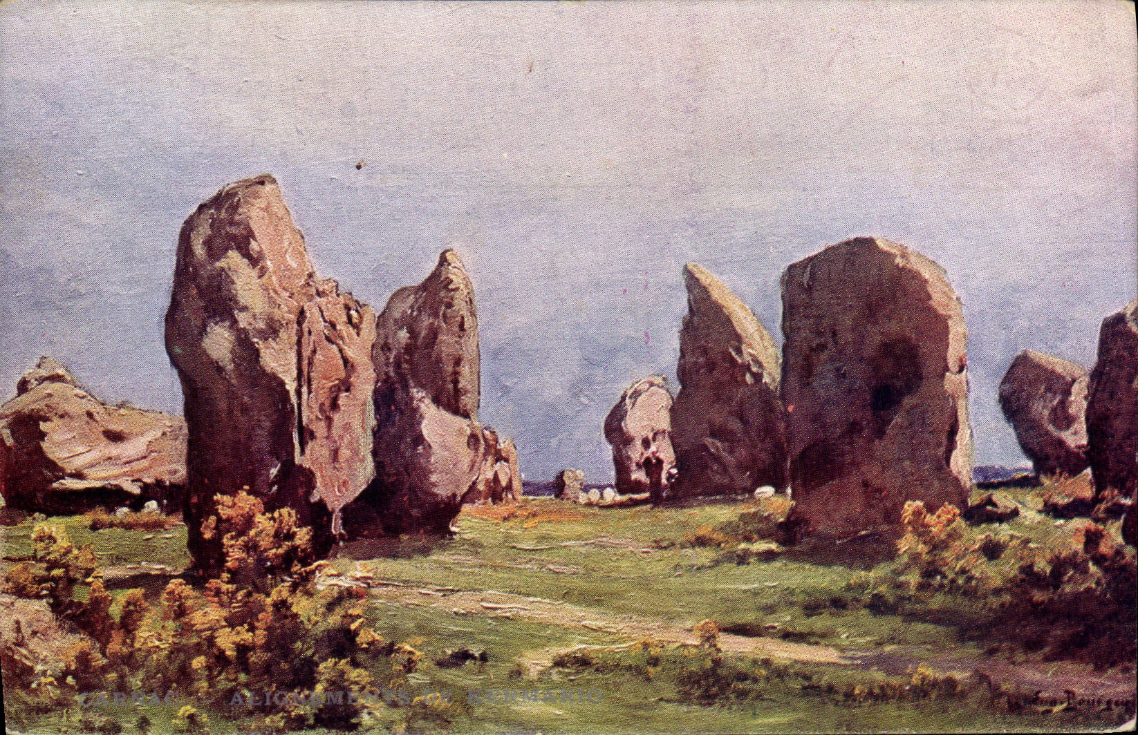 Alineaciones de Berumano — Bretaña — de Eug. Bourgeois