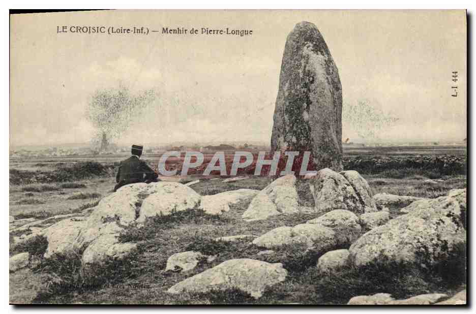 CPA Dolmen Menhir Le Croisic Menhir de Pierre Longue 