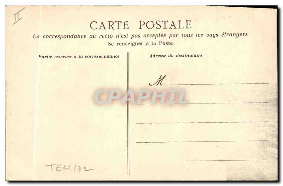 CPA Dolmen Menhir Le Croisic Menhir de Pierre Longue  — Verso