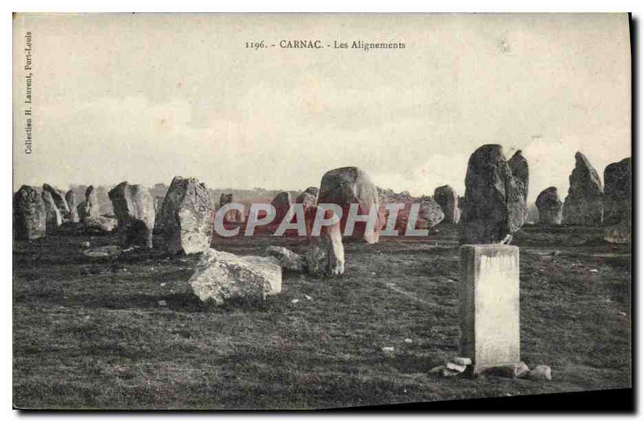 CPA Dolmen Menhir Carnac les alignements 