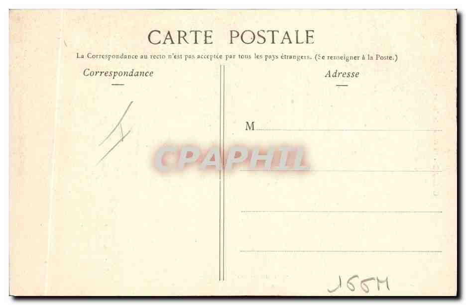 CPA Dolmen Menhir Carnac Le geant du Menec Enfant Folklore — Rückseite