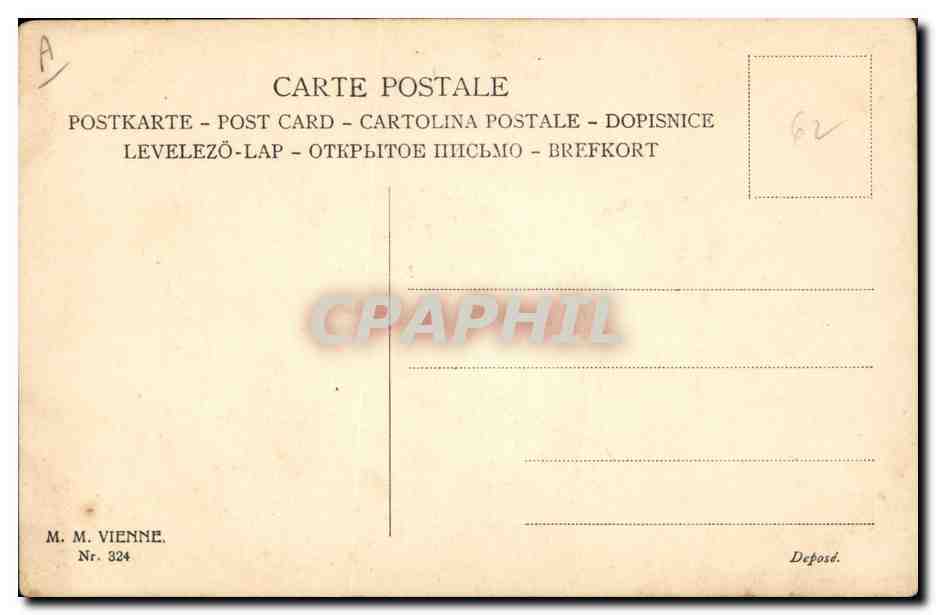 CPA Fantaisie Illustrateur Femme — Rückseite