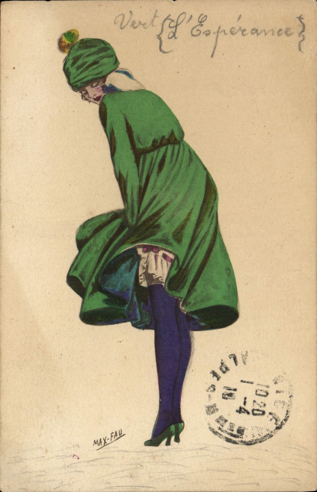 CPA Fantaisie Illustrateur Femme