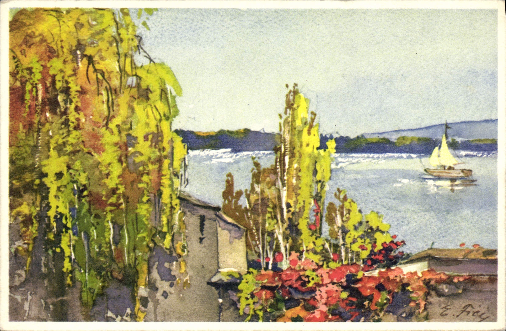 CPA Fantaisie Illustrateur Bateau