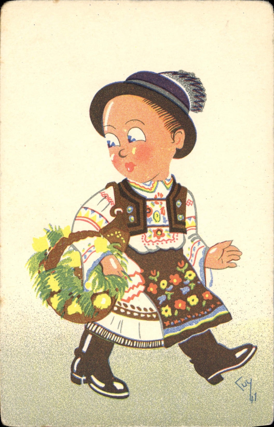 CPA Fantaisie Illustrateur Enfant