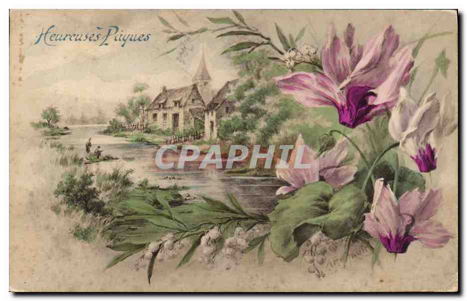 CPA Fantaisie Illustrateur Paques 