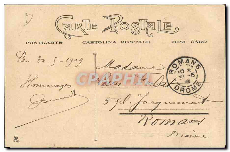 CPA Fantaisie Illustrateur Femme la coiffure a travers les ages 1908 1909 grecque avec choux Coiffeur  — Rückseite