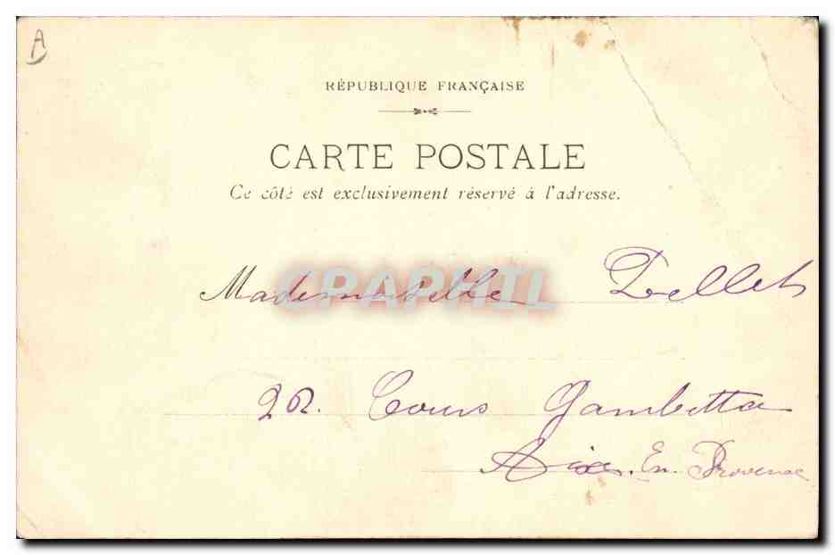 CPA Fantaisie Illustrateur France Russie Septembre 1901 Russia — Verso
