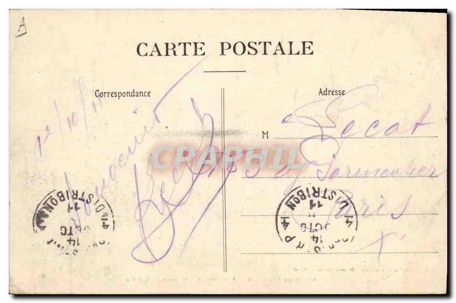 CPA Militaria Camp de Sissonne Artillerie Chargement de la piece — Rückseite