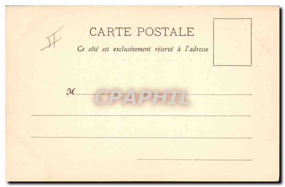 CPA Militaria Revue des Reservistes de la 11eme division 1899 Le general Deckherr et son officier d'ordonnance — Verso