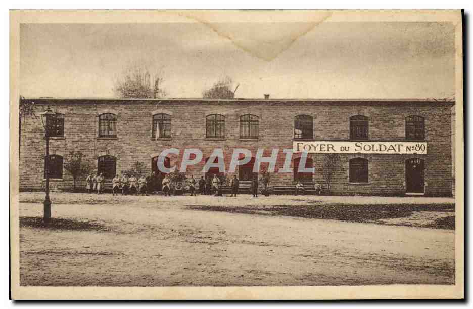 CPA Militaria Foyer du soldat Germersheim a Rh