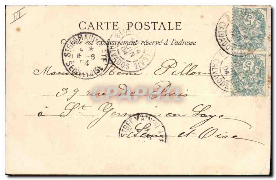 CPA Folklore Nos jolies pecheuses Calvados  — Verso