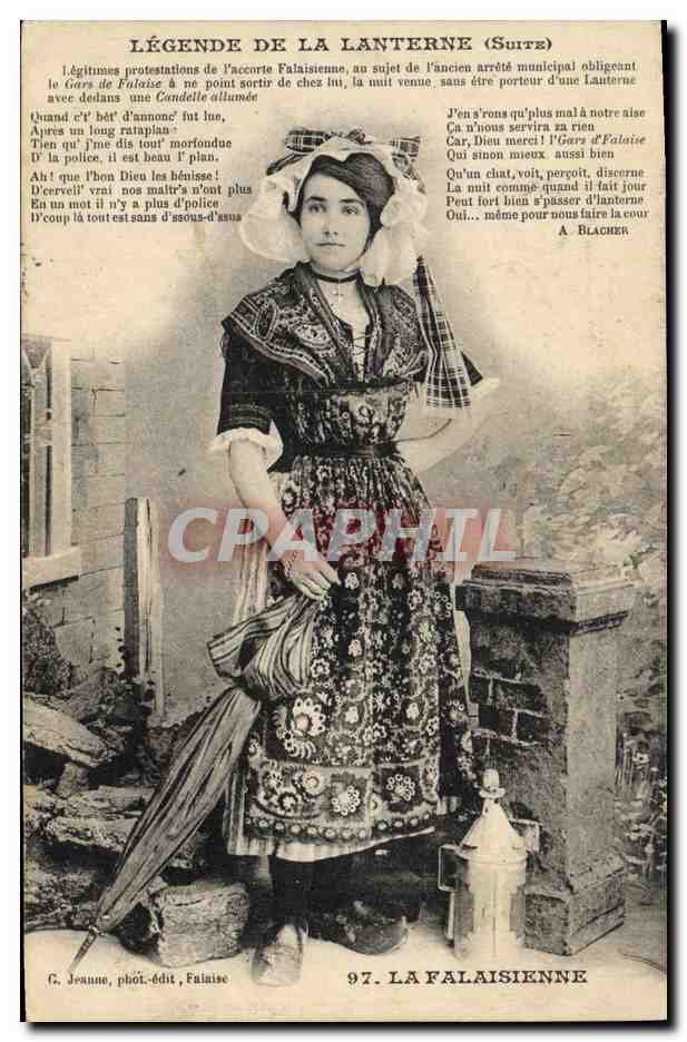 CPA Folklore La legende de la lanterne La Falaisienne 