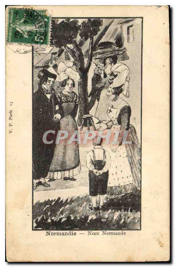 CPA Folklore Normandie Notre Normande 