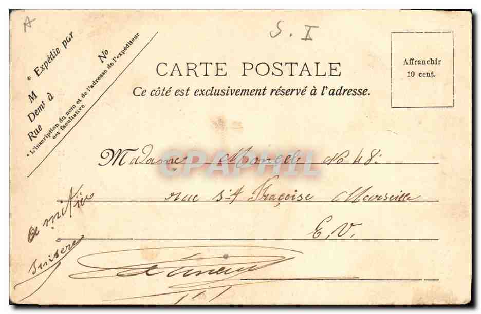 CPA Folklore Normandie Notre Normande  — Verso
