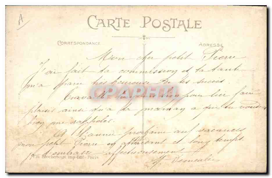 CPA Folklore Normandie Une visite aux dentellieres  — Verso