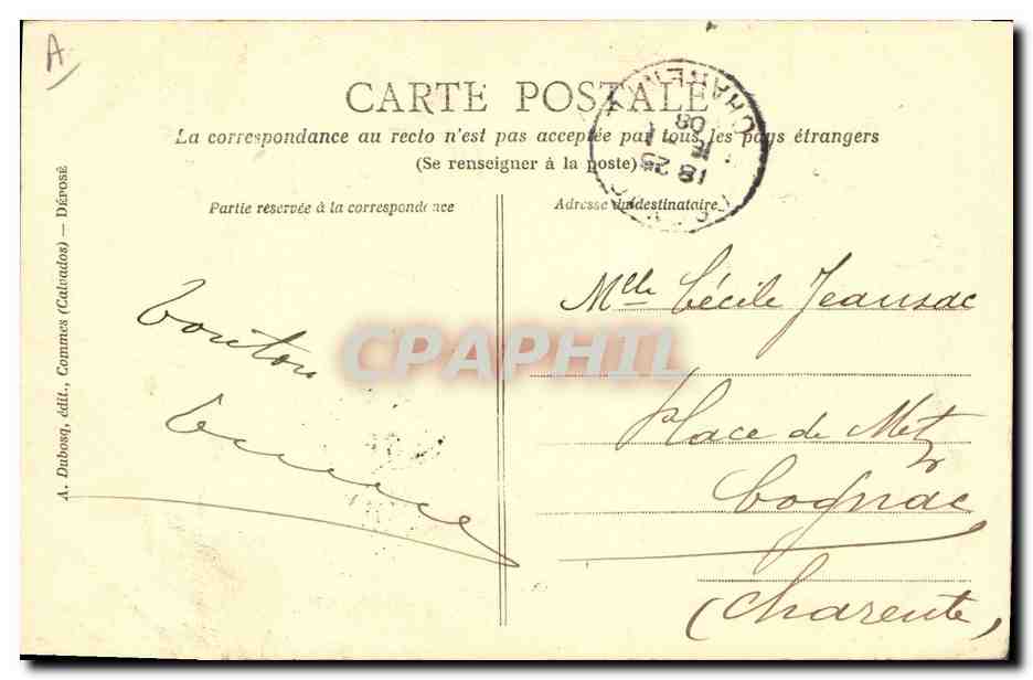 CPA Folklore Normandie Cauchoise de Bolbec  — Rückseite