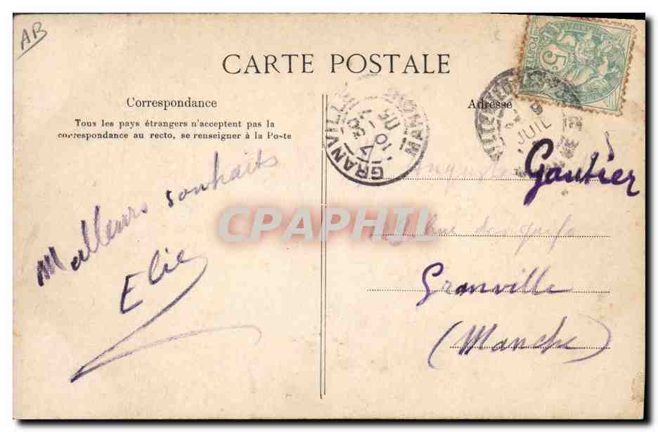 CPA Folklore Coiffes Normandes  — Verso