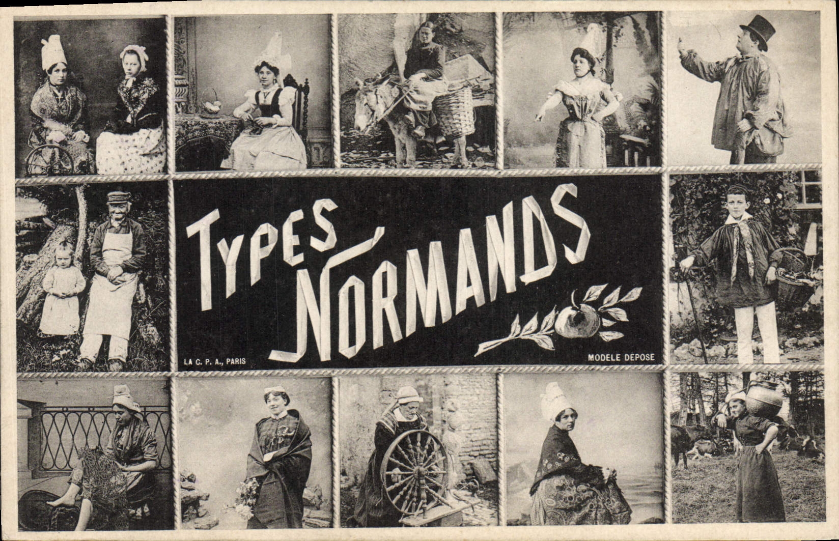 CPA Folklore Types Normands 