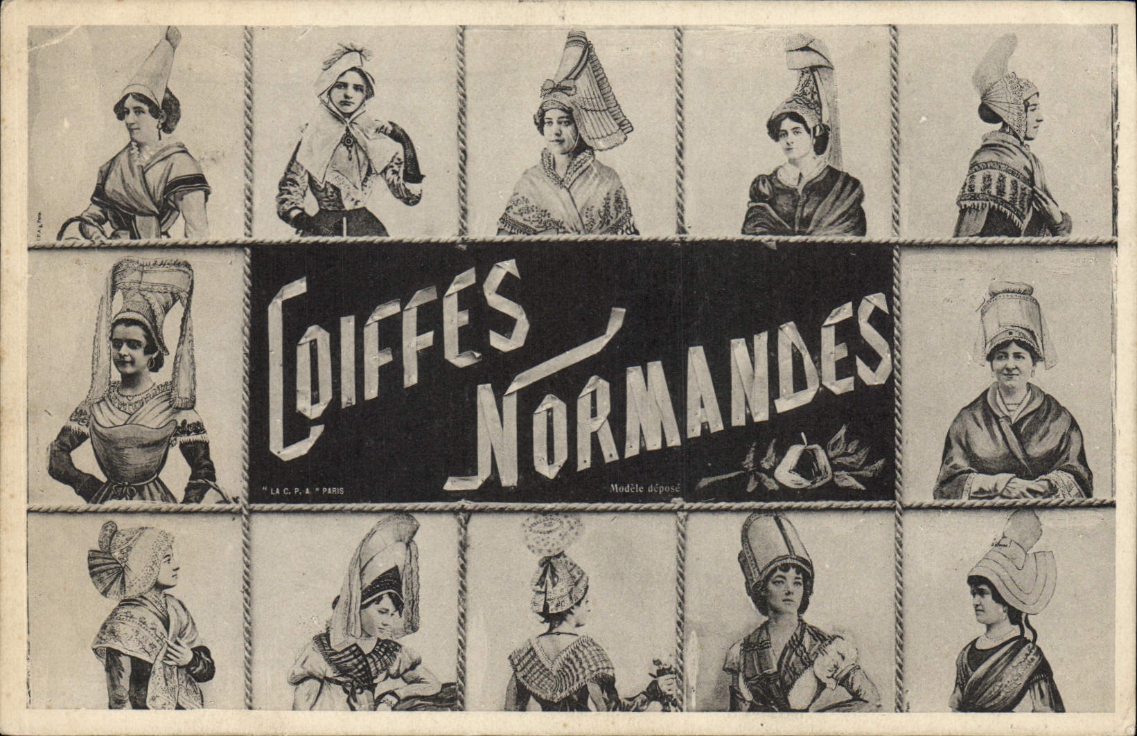 CPA Folklore Coiffes Normandes