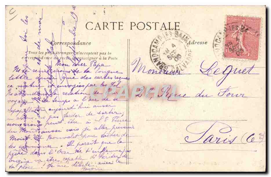 CPA Folklore Normandie Femme ane Mule Laitiere a ane  — Verso