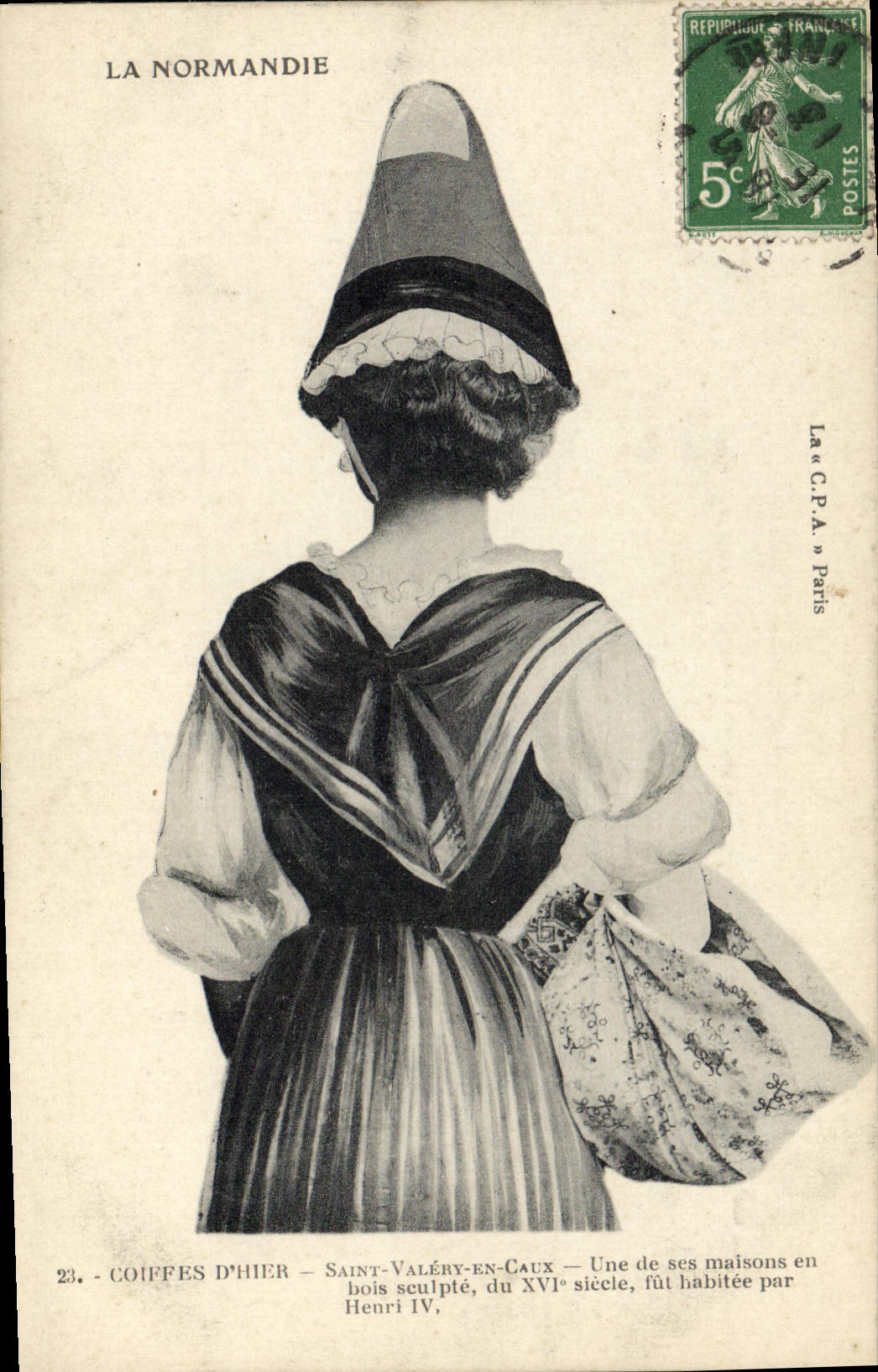 CPA Folklore Normandie Saint Valery de Caux 