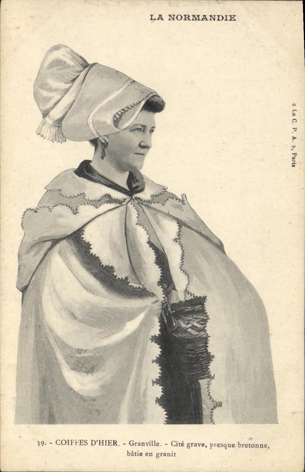 CPA Folklore Normandie Granville 