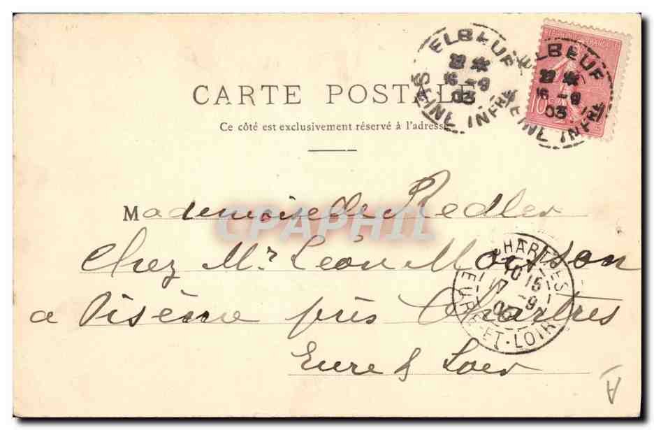 CPA Folklore Normandie Fermanville Littoral du Cotentin — Verso