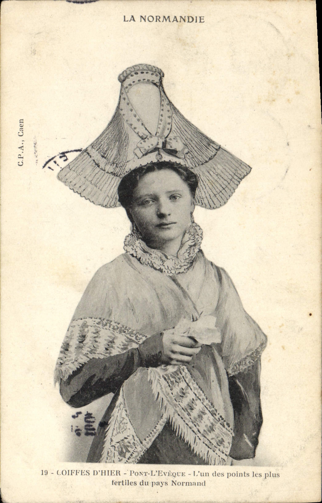 CPA Folklore Normandie Pont L'Eveque
