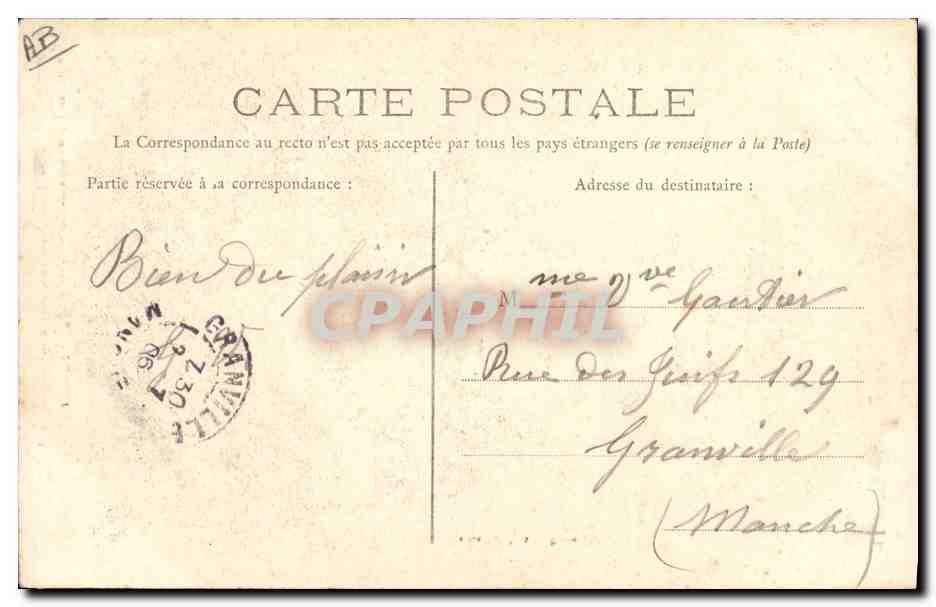 CPA Folklore Normandie Isigny  — Verso