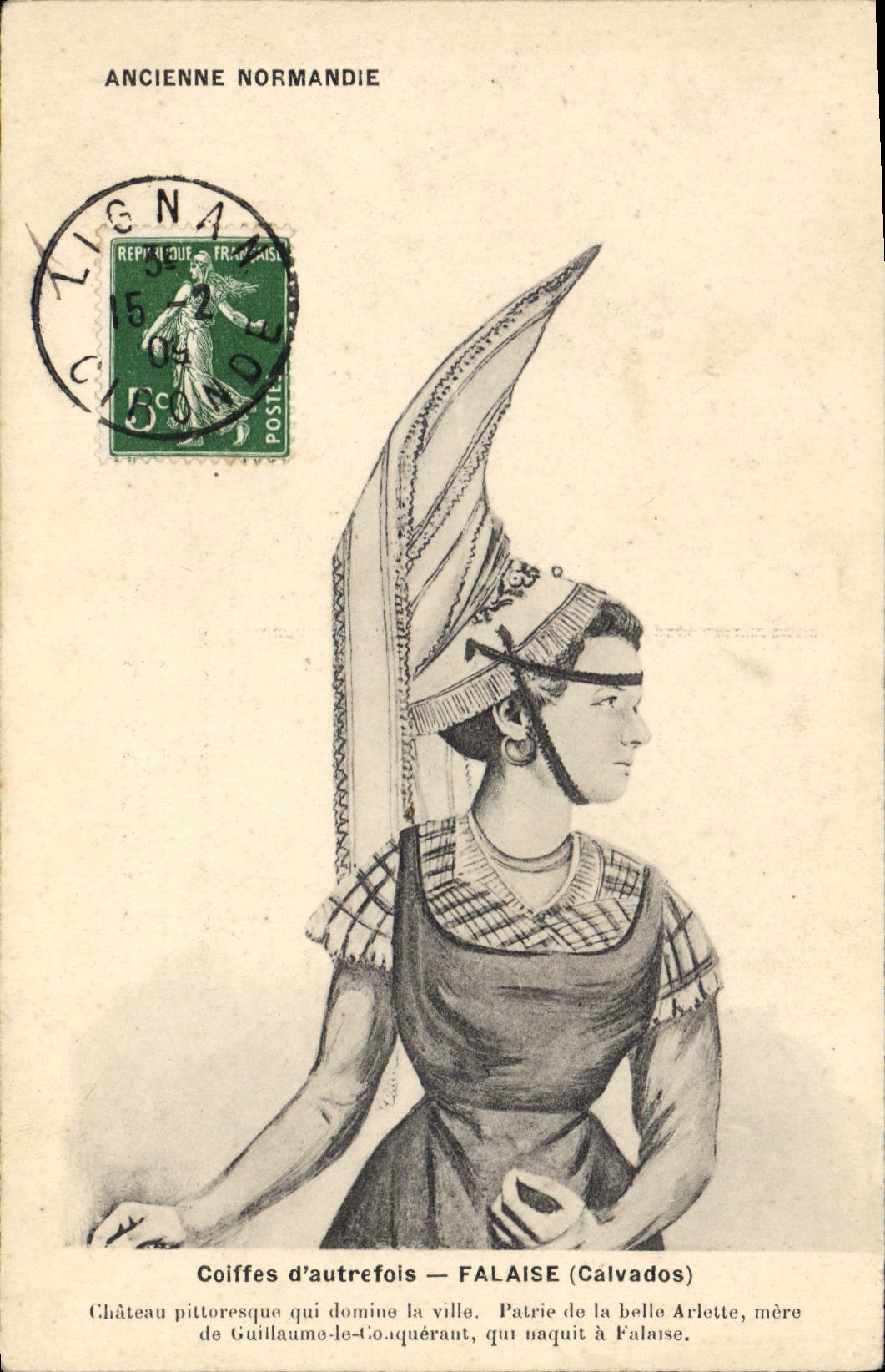 CPA Folklore Normandie Falaise Calvados 