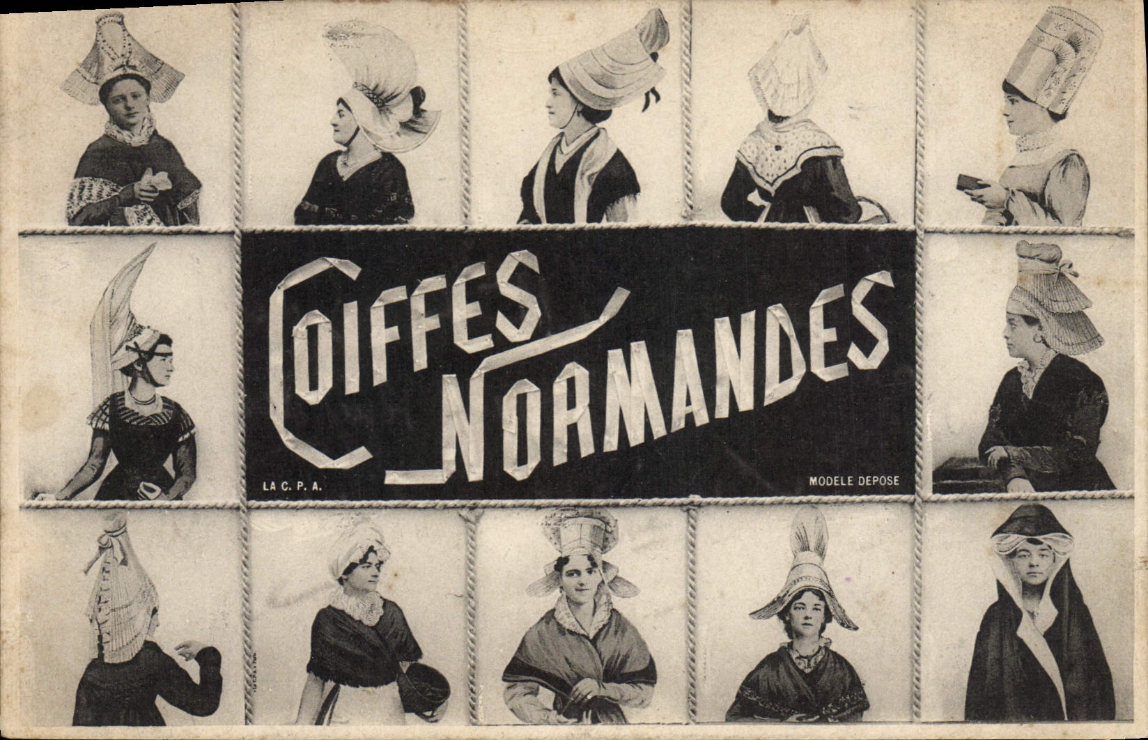 CPA Folklore Coiffes Normandes