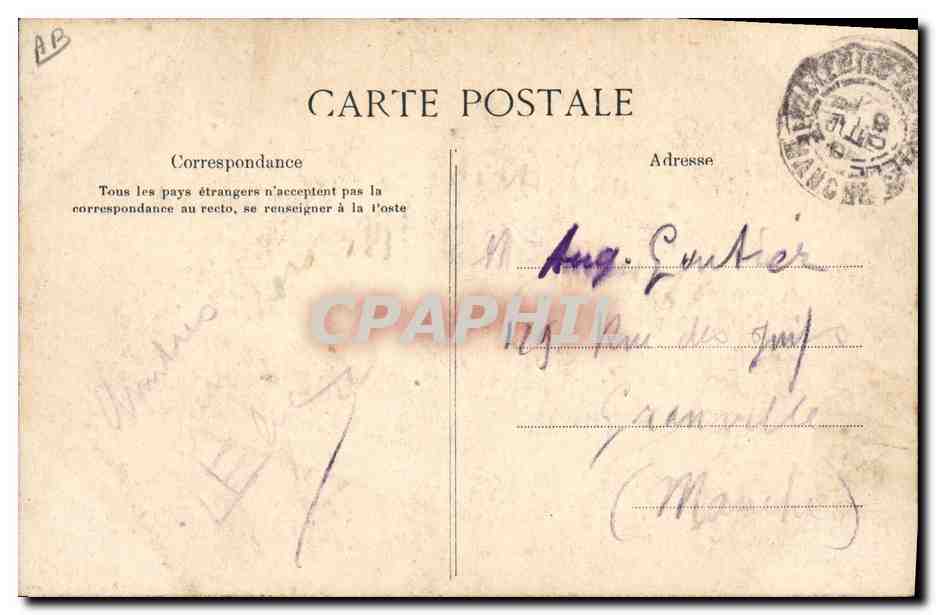 CPA Folklore Coiffes Normandes — Verso