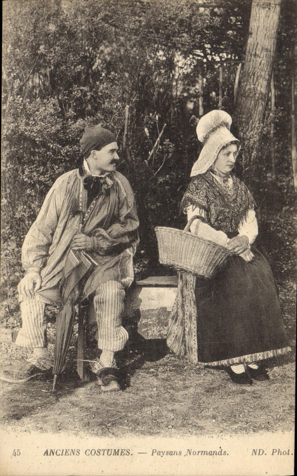 CPA Folklore Paysans Normands 