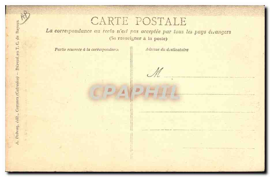 CPA Folklore Normandie Lisieux  — Verso