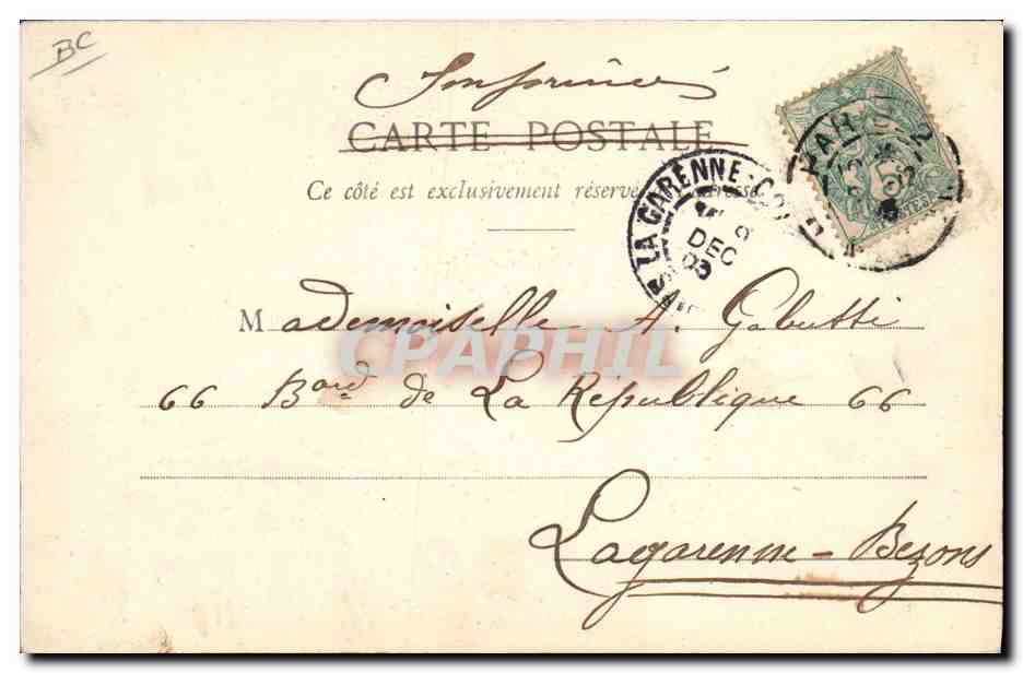 Deux jeunes femmes — avec pancarte « LA CARTE POSTALE ENTRETIEN L'AMITIÉ » — Phototypie A. Bereset & Cie, Nancy — Reverso
