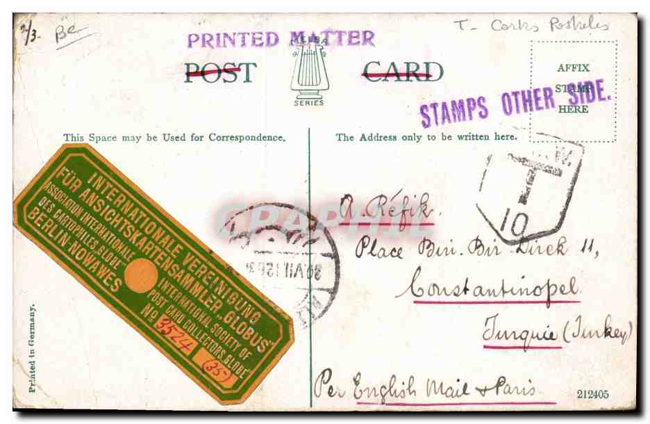 CPA Cartes Postales National Park Sydney NSW Australia — Rückseite