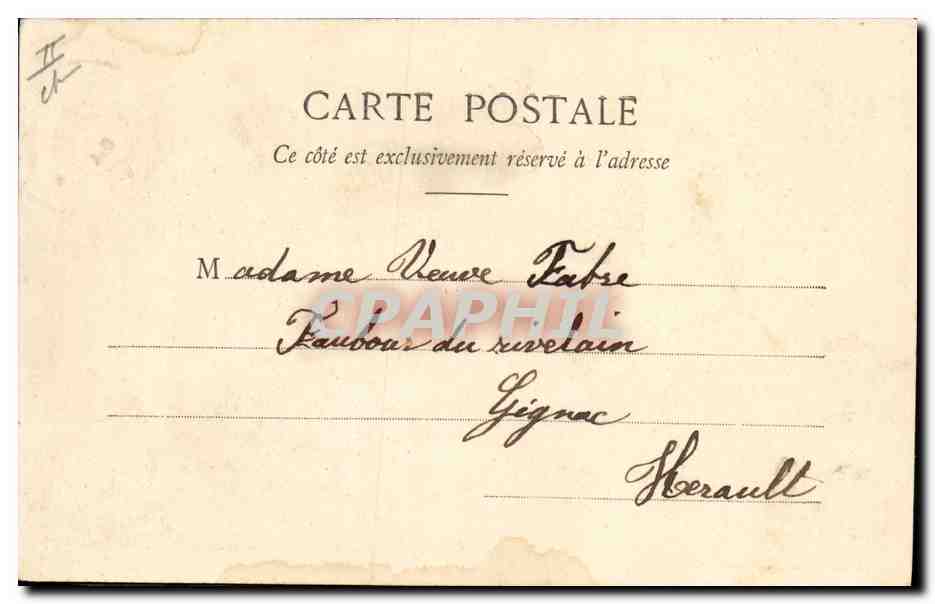 CPA Cartes Postales La carte postale entretient l'amitie — Achterkant