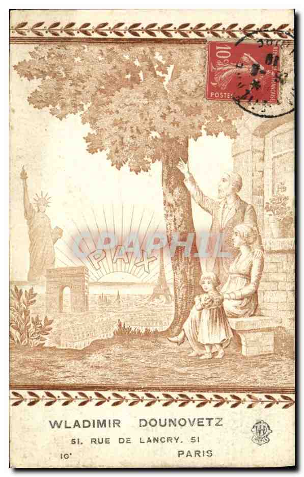 CPA Cartes Postales Wladimir Dounovetz Rue de Lancry Paris
