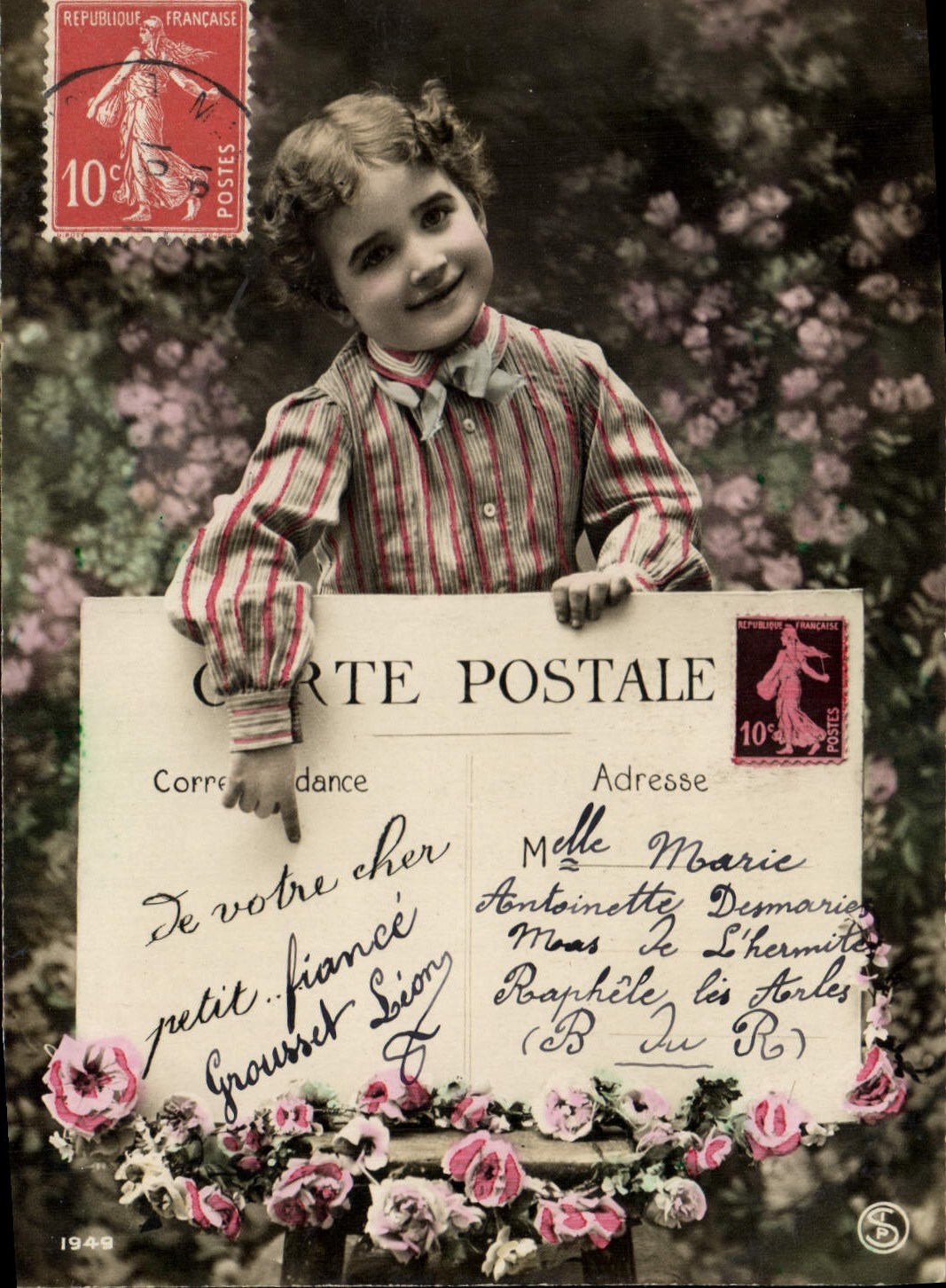 CPA Cartes Postales Enfant Semeuse 10c