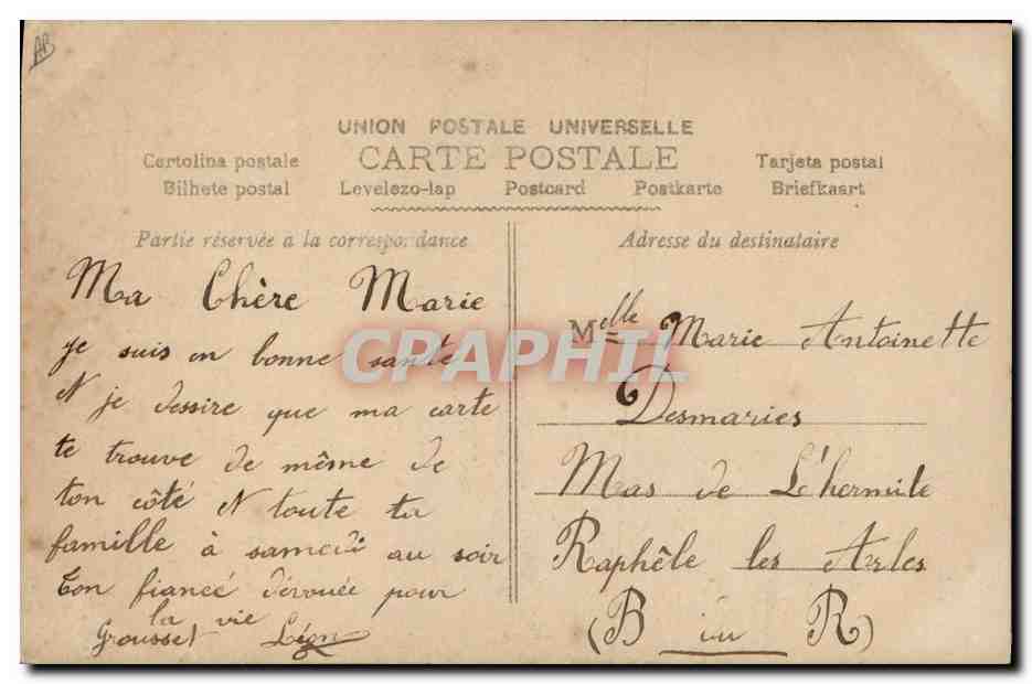 CPA Cartes Postales Enfant Semeuse 10c — Verso