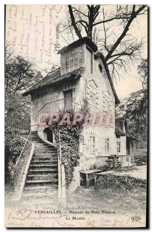 CPA Moulin a eau Versailles Hameau du Petit Trianon Le moulin 