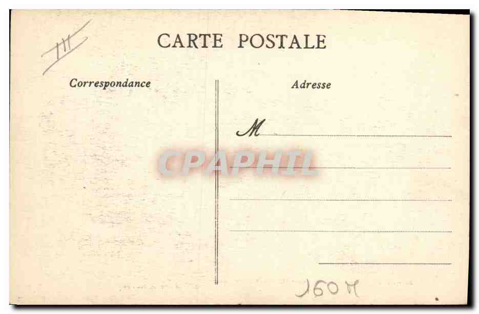 PONT-AVEN - La rueda hidráulica del molino Evain sobre el canal — Artaud Nozats, Nantes, n°20 — Reverso